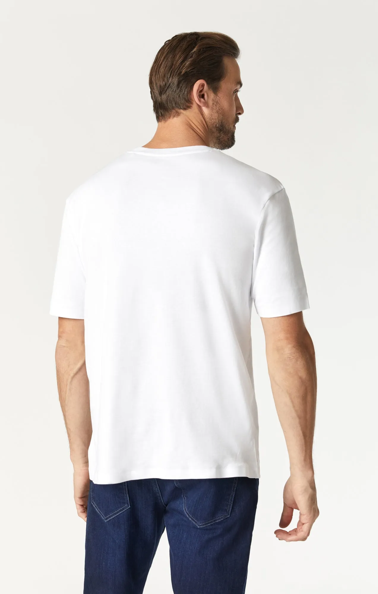 BASIC CREW NECK T-SHIRT IN WHITE