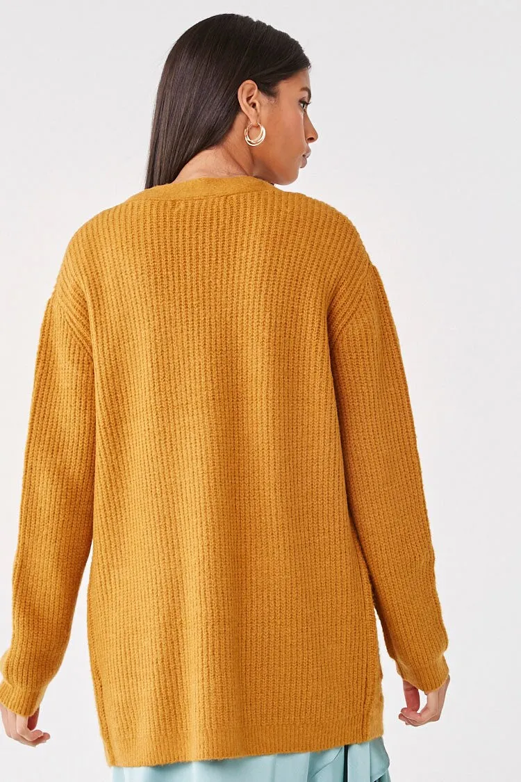 Cardigan Largo con Botones Mujer | 00386549