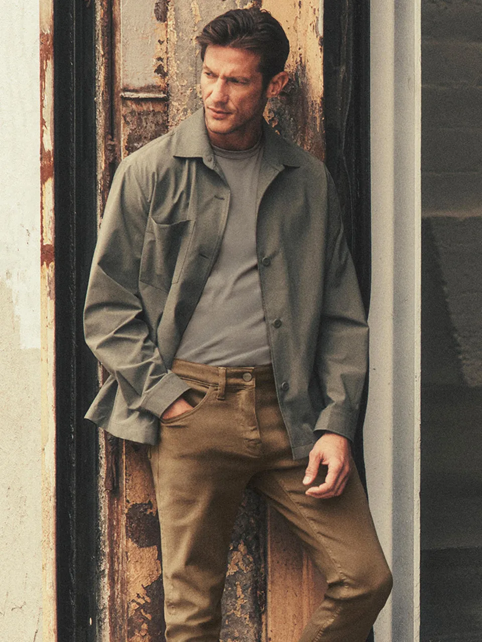Cool Tapered Leg Pants in Walnut Comfort
