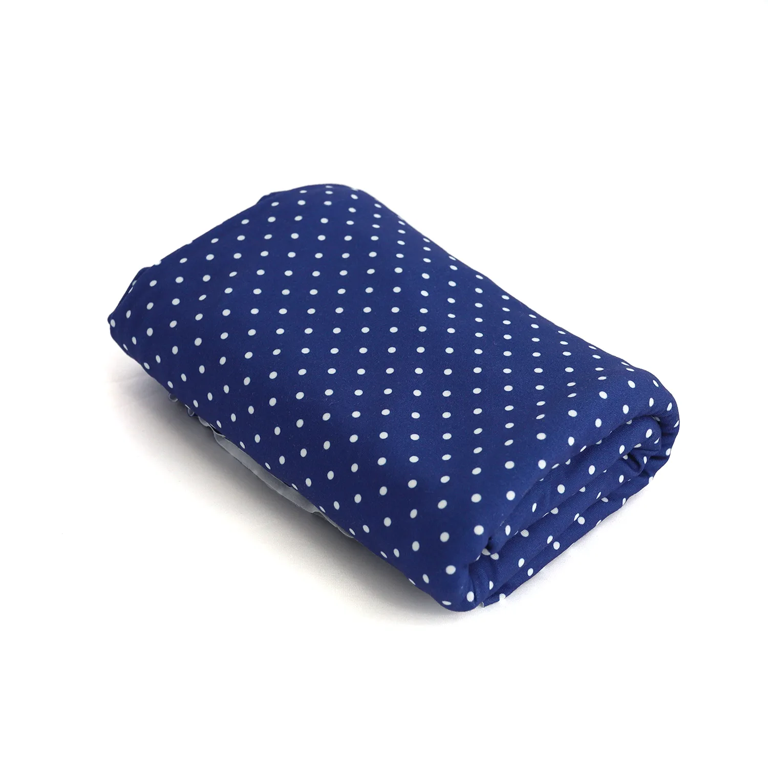 Jersey Knit Print | Navy Dots