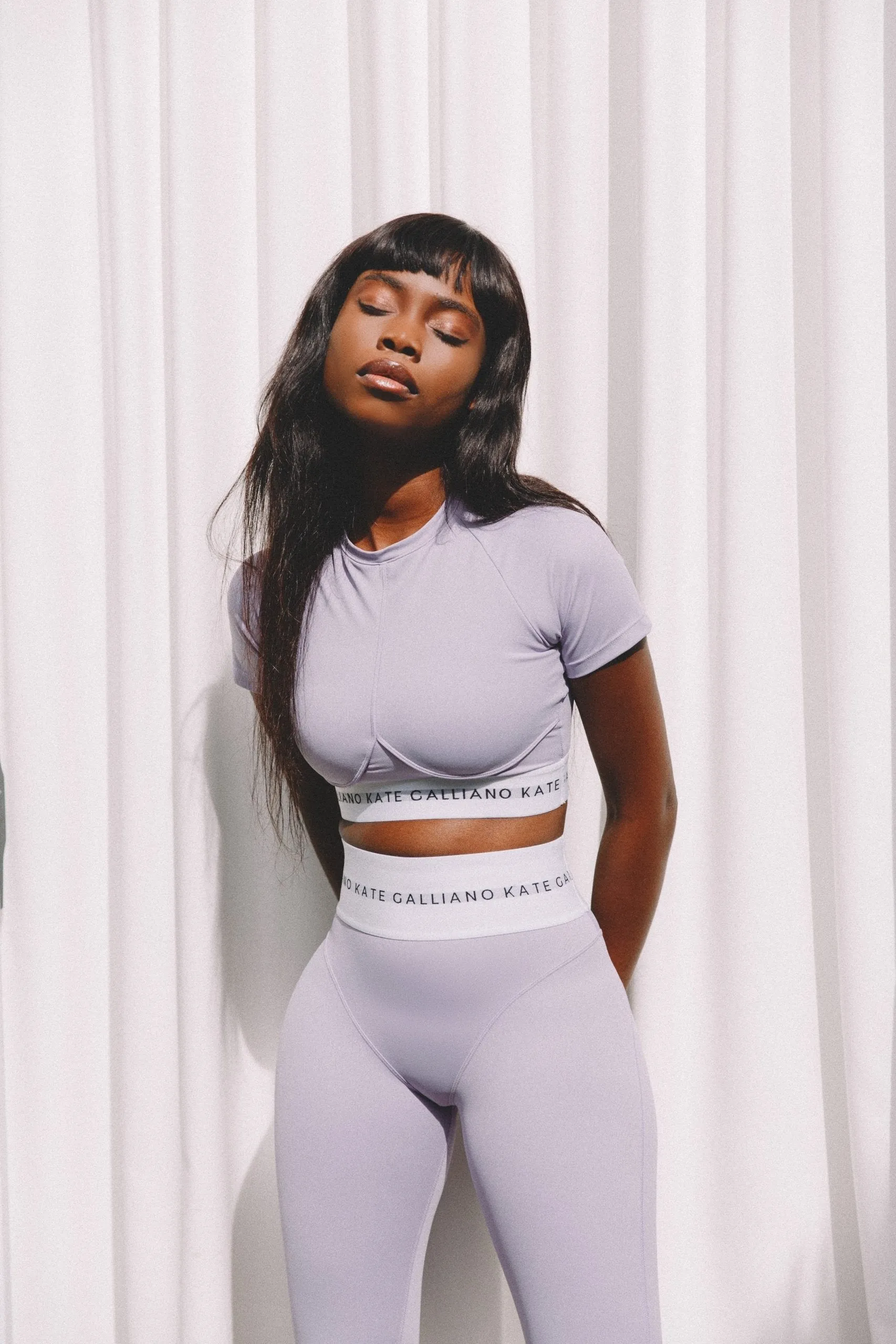KG Essentials Cropped Sports Tee - Lilac