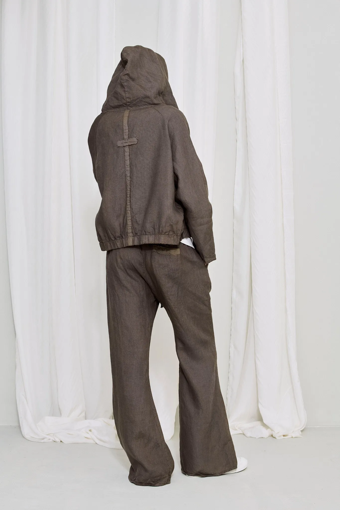 Linen Hoodie Jacket