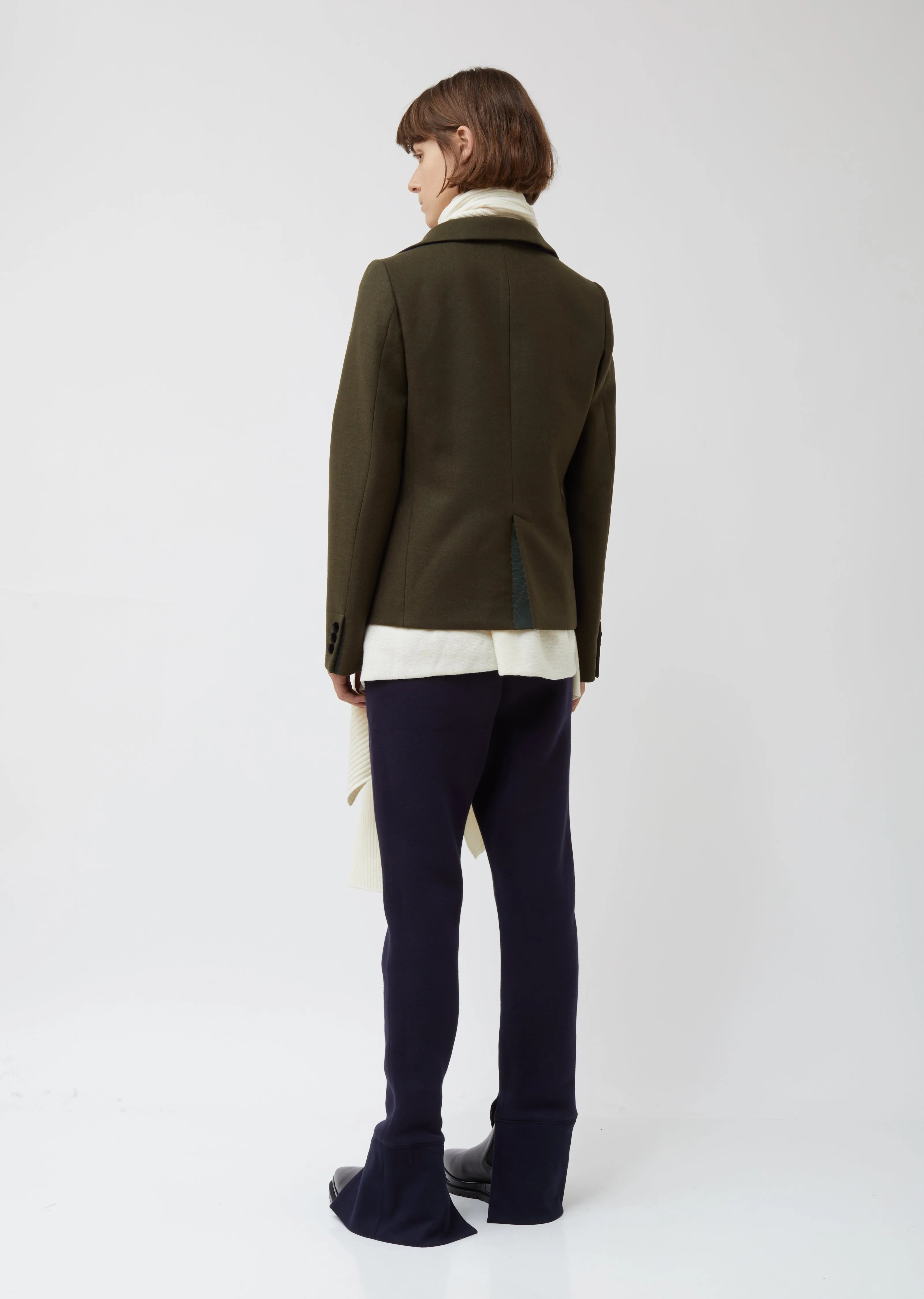 Melton x Knit Jacket