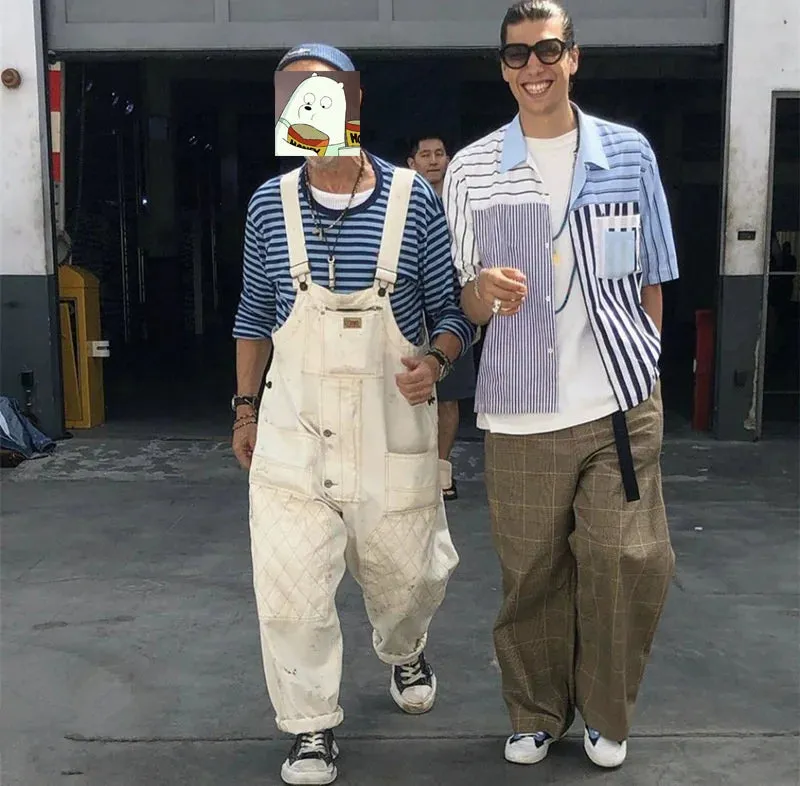 Men's Shinjuku Low Crotch Harem Overalls