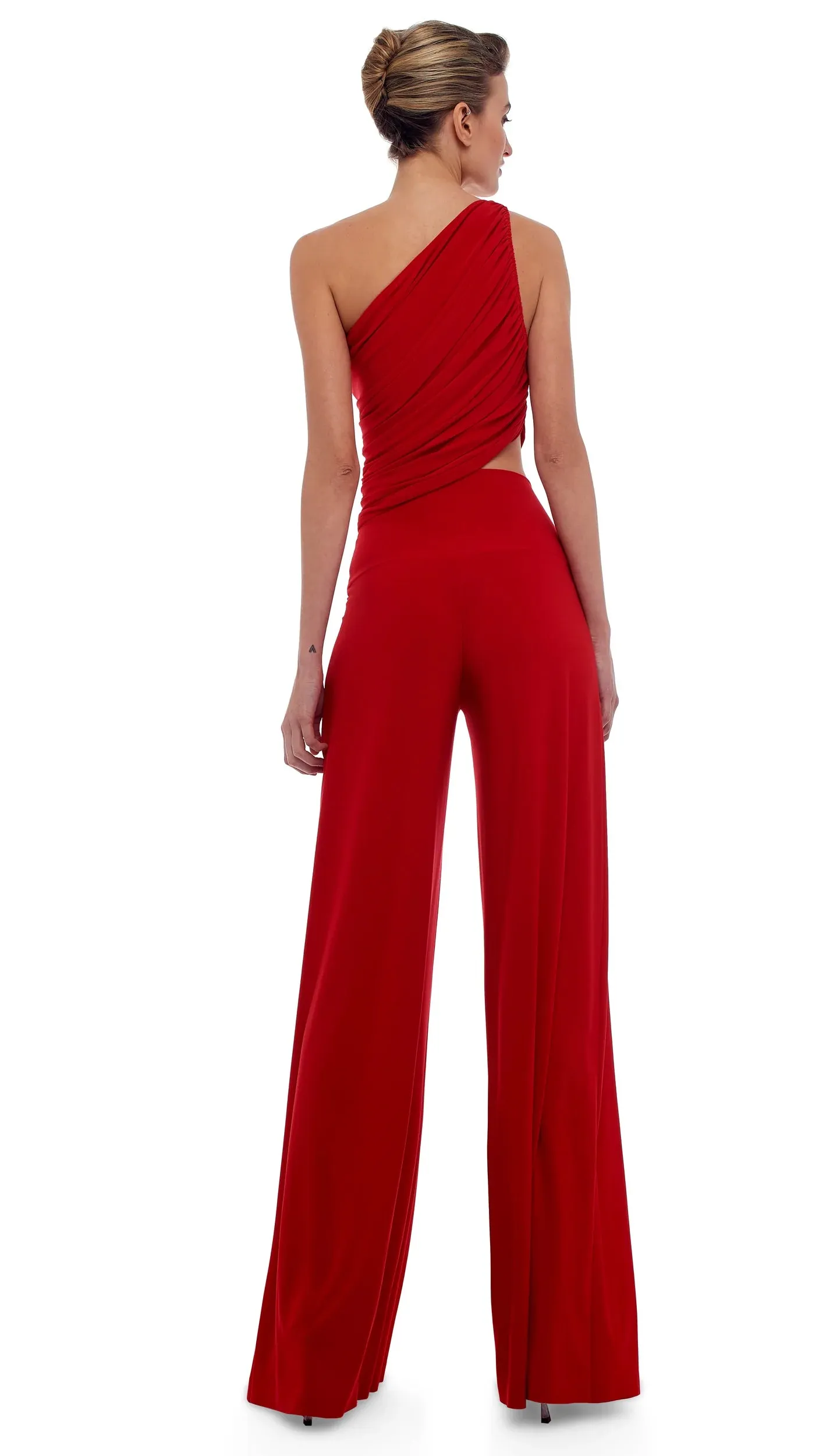 Norma Kamali elephant pant tiger red tiger