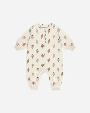 Relaxed Fleece Jumpsuit || Cats