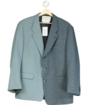 The Archive Blue Tweed Double-breasted Oversized Blazer No Size